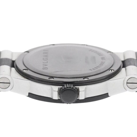 BVLGARI aluminum AL32A Date Silver Dial Quartz Boy's Watch - Picture 5 of 6